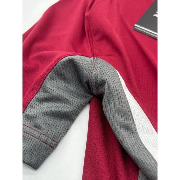 Mizuno Men’s Elite 2-Button Baseball Jersey  350527, Cardinal Gray, XS - Picture 5 of 14